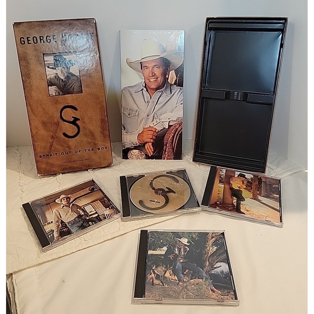 George Strait Straight Out of the Box 4 CD Set + Booklet